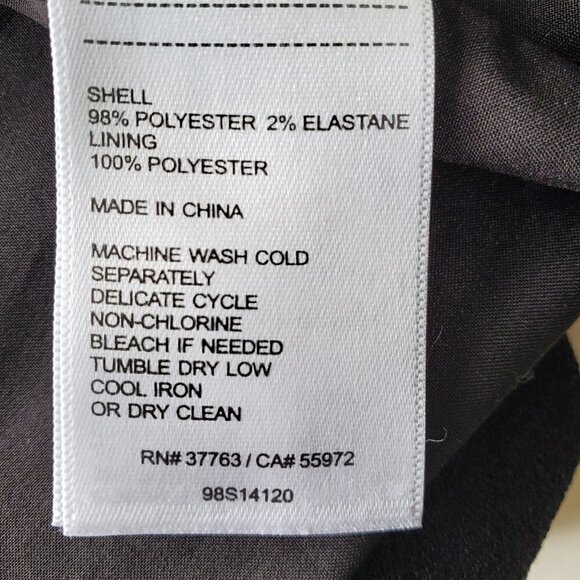 Laundry by Shelli Segal Flutter Sleeve Little Black Dress Whimsigoth Size 2 - Picture 11 of 16